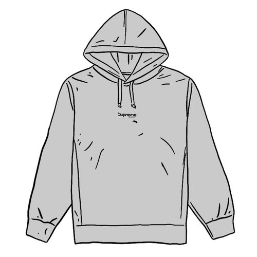 Supreme Digital Logo Hooded Sweatshirt - Heather Grey