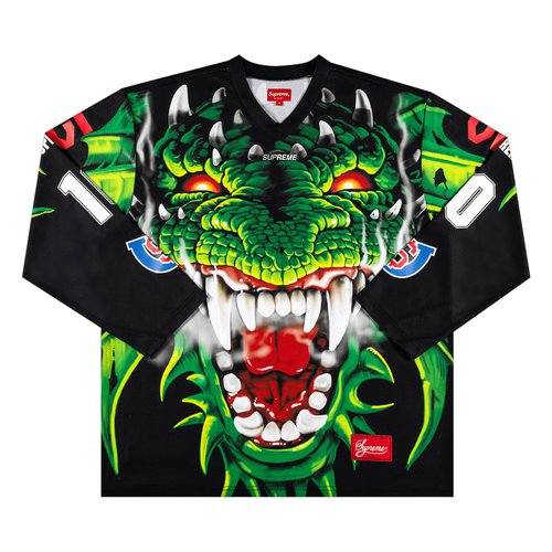 Supreme Dragon Hockey Jersey - FW20KN10 BLACK