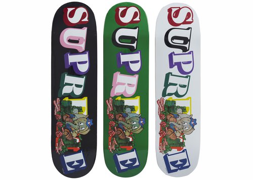 スケートボード supreme futura deckset Supreme Futura Skateboard Deck Set Black - SS22 - US