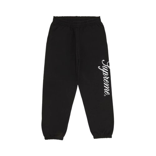 Supreme Embroidered Script Sweatpant - FW24P72 BLACK
