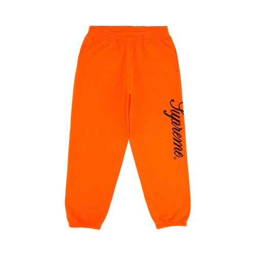 Supreme Embroidered Script Sweatpant - FW24P72 BRIGHT ORANGE