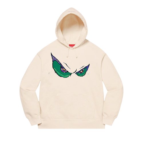 Supreme Eyes Hooded Sweatshirt - FW21SW47 NATURAL