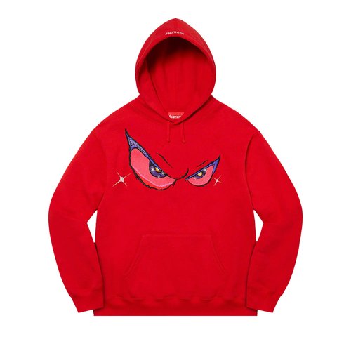 Supreme Eyes Hooded Sweatshirt - FW21SW47 RED