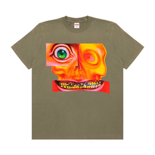 Supreme Face Tee - FW21T29 LIGHT OLIVE