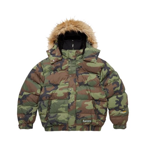 Supreme Facemask 700-Fill Down Puffer Jacket - FW25J69 WOODLAND CAMO