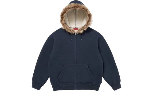 Supreme Faux Fur Zip Up Hoodie - SU26162