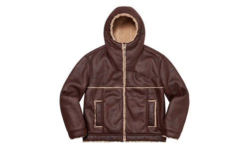 Supreme Faux Shearling Hooded Jacket - SU25707