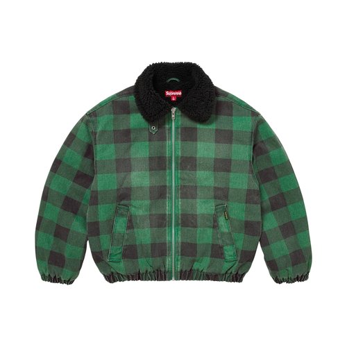 Supreme Faux Shearling Lined Bomber Jacket - FW25J42 PLAID