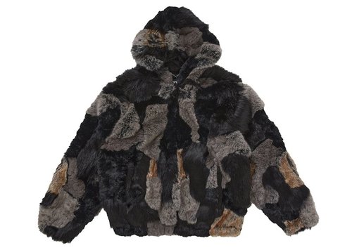 Supreme Faux Sherling Lined Bomber Jacket FW25 - Black