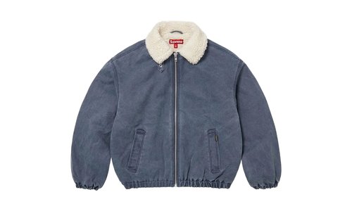 Supreme Faux Sherling Lined Bomber Jacket - SU26189