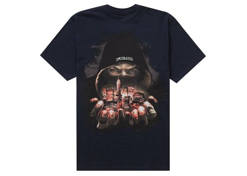 Supreme Fighter Tee Shirt - Navy Blue