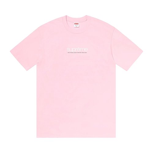 Supreme Five Boroughs Tee - SS21T11 LIGHT PINK