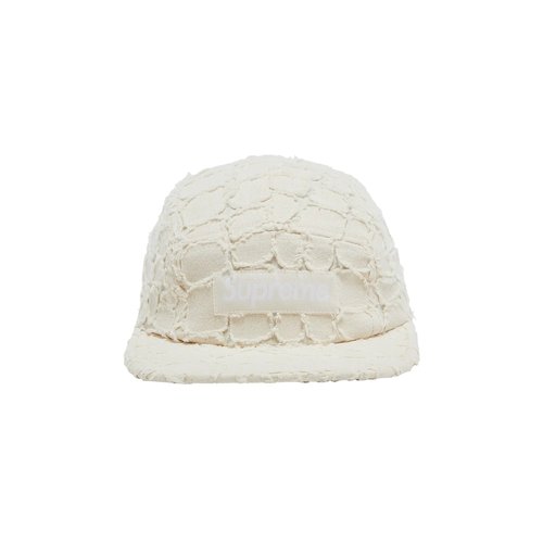 Supreme Frayed Croc Denim Camp Cap 'Natural' | Solesense