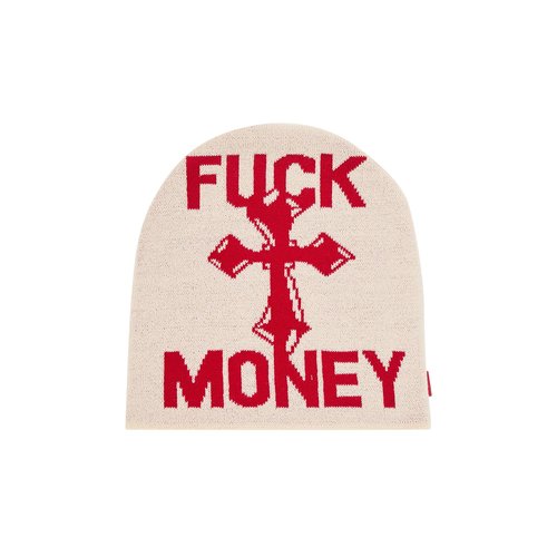 Supreme Fuck Money Beanie - FW24BN60 STONE