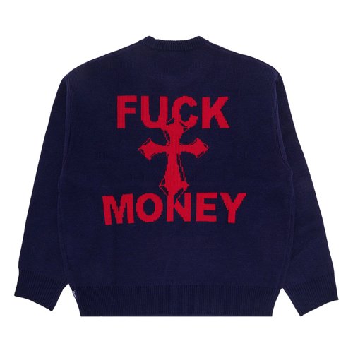 Supreme Fuck Money Sweater - FW24SK47 NAVY