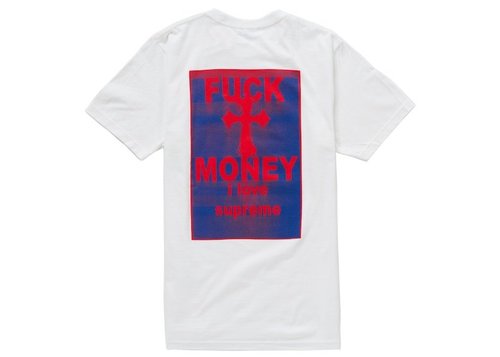 Supreme Fuck Money Tee Shirt - White