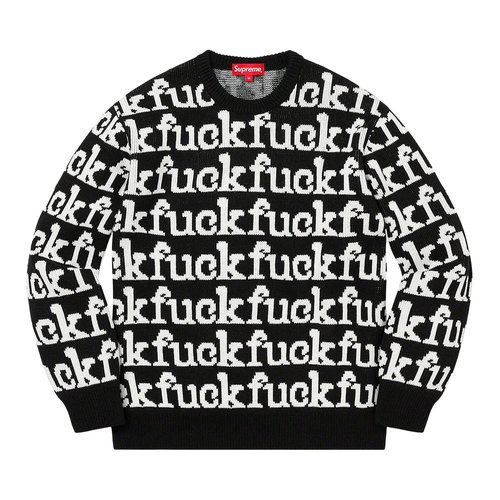 Supreme Fuck Sweater - SS22SK12 BLACK