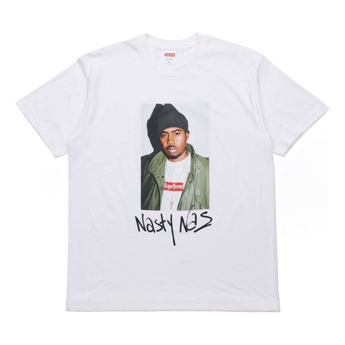 Supreme FW17 Nas Character Printing Short Sleeve - White - SUP-FW17-0260