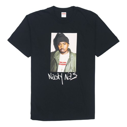 Supreme FW17 Nas Tee Pattern Short Sleeve - Black - SUP-FW17-40