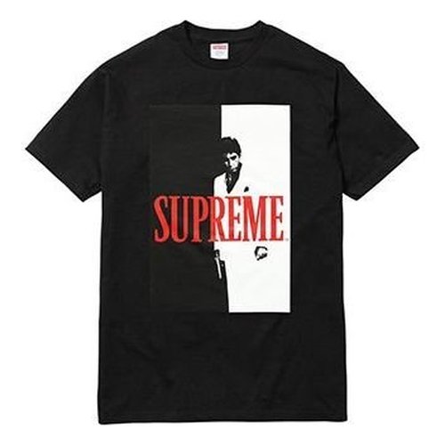 Supreme FW17 Scarface Split Tee - Black/White/Red - SUP-FW17-0059