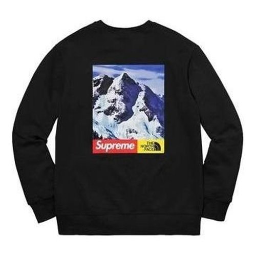 Supreme FW17 The North Face Mountain Crewneck Sweater - Black - SUP-FW17-162