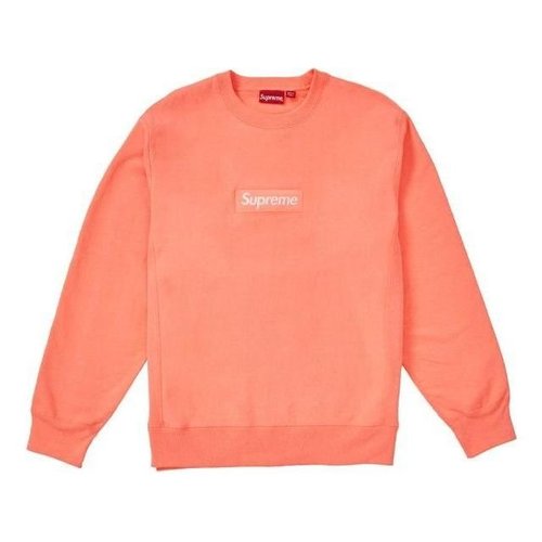 Supreme FW18 Box Logo Crewneck Fluorescent Sweater - Pink - SUP-FW18-1077