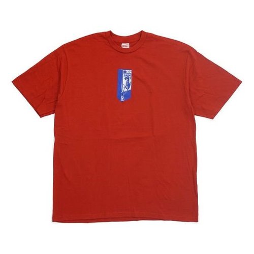 Supreme FW18 Payphone Tee Public Phone Printing Short Sleeve - Red - SUP-FW18-463
