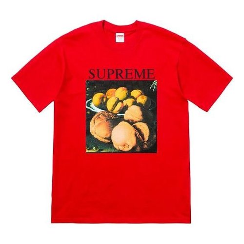 Supreme FW18 Still Life Tee Printing Short Sleeve - Red - SUP-FW18-021