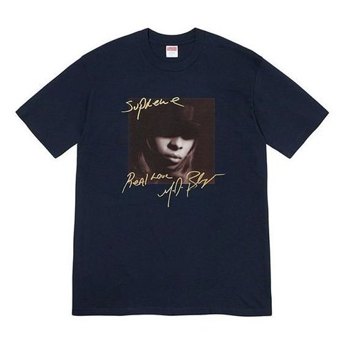 Supreme FW19 Week 1 Mary Blige Sulfer Tee - Blue - SUP-FW19-240