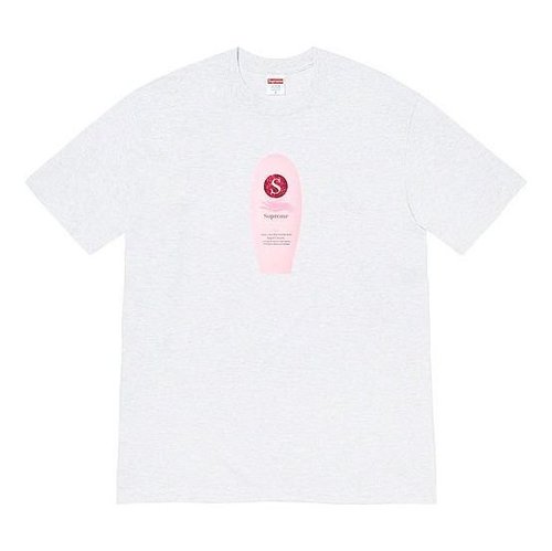 Supreme FW19 Week 1 Super Cream Tee Short Sleeve Gray - Grey - SUP-FW19-213