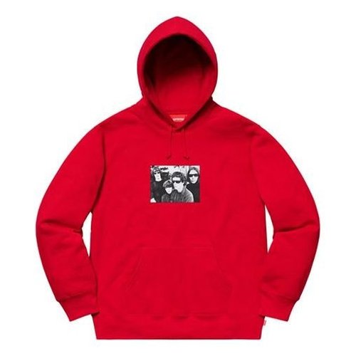 Supreme FW19 Week 4 x The Velvet Underground Hooded Sweatshirt - Red - SUP-FW19-425
