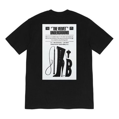 Supreme FW19 Week 4 x The Velvet Underground Tee - Black - SUP-FW19-427