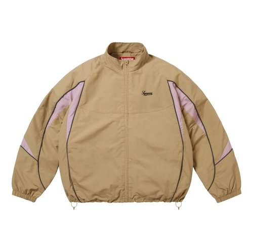 Supreme FW25 Contrast Piping Track Jacket - Tan - SUP-FW25-075-TAN
