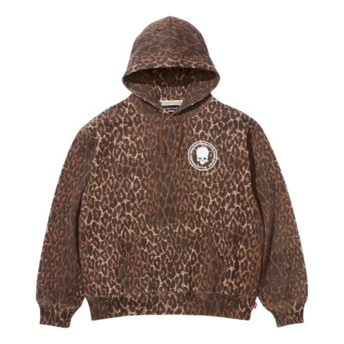 Supreme FW25 x Number Nine Hooded Sweatshirt - Leopard - SUP-FW25-266-LEO