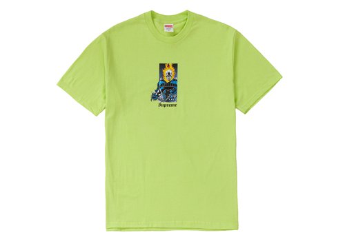 Supreme Ghost Rider Tee Shirt - Neon Green