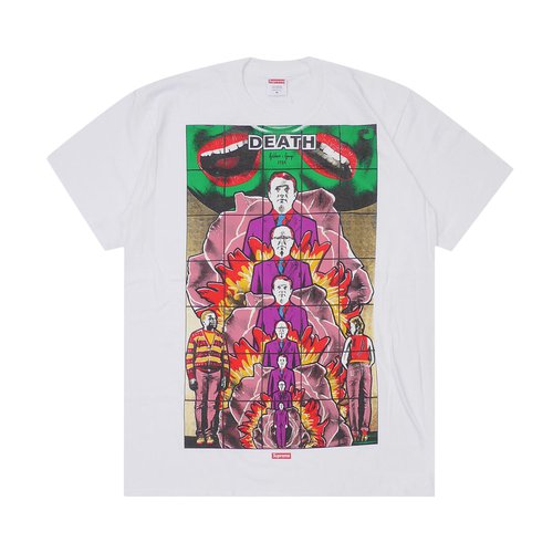 Supreme Gilbert And George DEATH Tee - SS19T8 WHITE