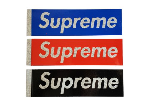 Supreme Glitter Box Logo Sticker Set - Multicolor