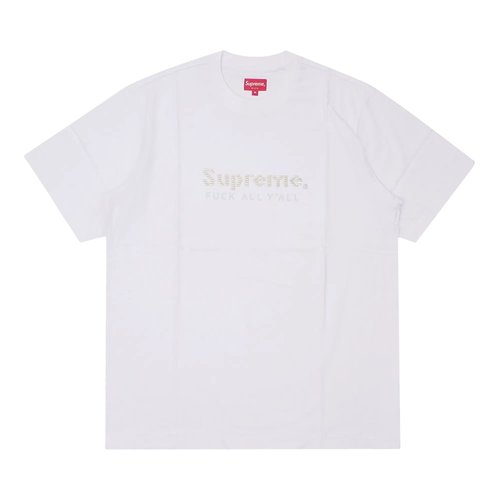 Supreme Gold Bars Tee - SS19KN53 WHITE