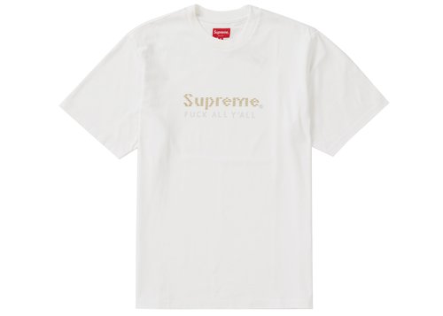 Supreme Gold Bars Tee Shirt - White