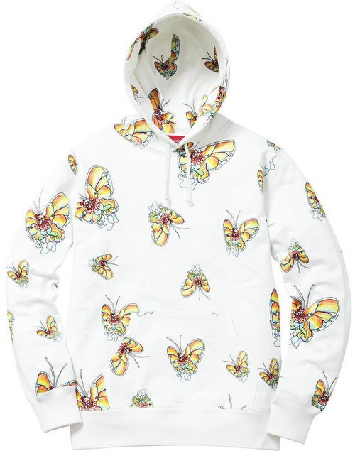 Supreme Gonz Butterfly Hooded Sweatshirt - Off White