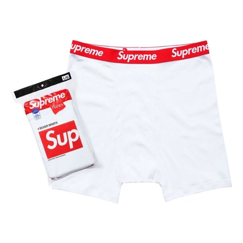 Supreme Hanes Boxer Briefs 4 Pack - White - SUP-FW24-023-W
