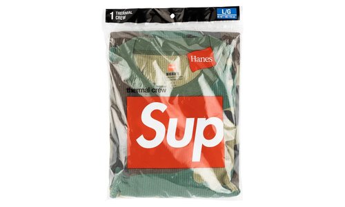 【新品】supreme Hanes Thermal Crew SizeM Supreme - 【新品】supreme Hanes Thermal Crew SizeMの通販 by