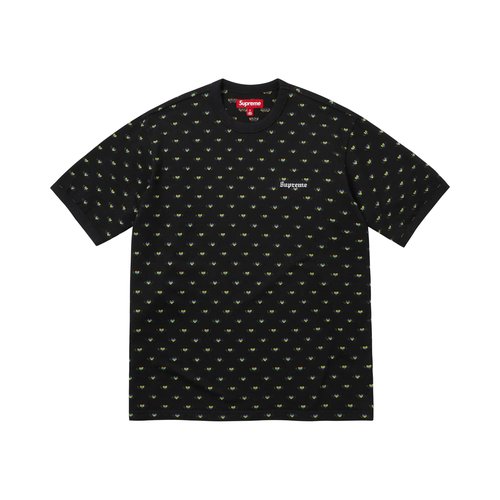 Supreme Hearts Intarsia Ringer Tee - SS26KN100 BLACK
