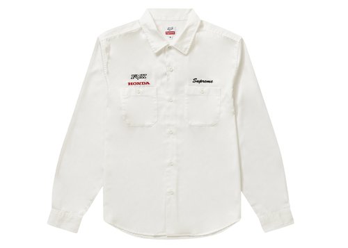Supreme Honda Fox Racing Work Shirt - Offwhite