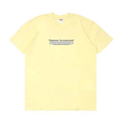 Supreme Inc. T-Shirt - FW19T46 PALE YELLOW
