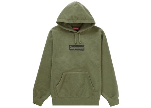 Supreme Inside Out Box Logo Hooded Sweatshirt - Light Olive
