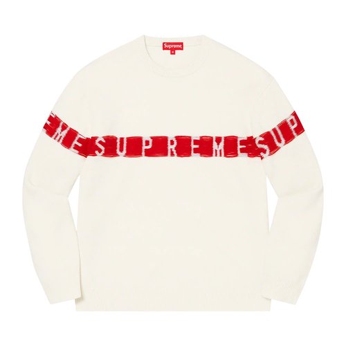 Supreme Inside Out Logo Sweater - SS21SK7 WHITE
