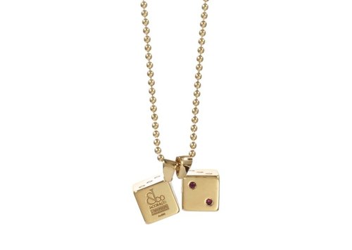 Supreme Jacob&Co Dice 14K Pendant - Gold