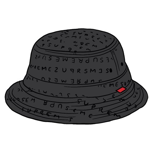 Supreme Jacquard Logos Twill Crusher Hat 'Black' | Solesense