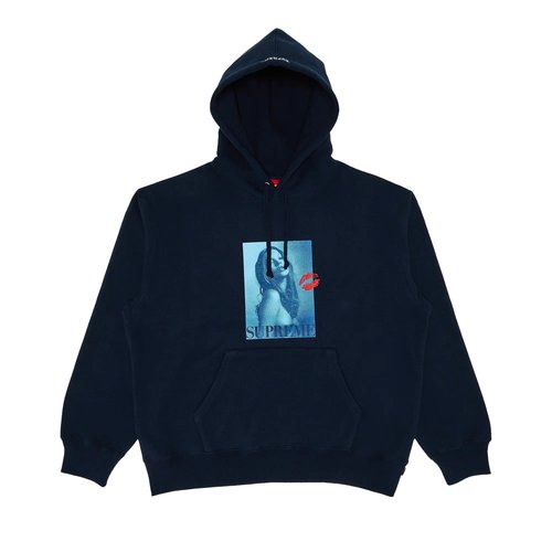 Supreme Kate Moss Hooded Sweatshirt Navy Supreme Kate Moss Hooded